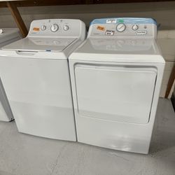 New Washer Dryer Set GE Top Load White In Box With Warranty 