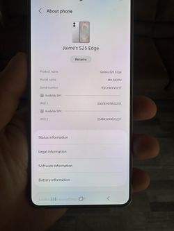 Samsung S25 Edge (Verizon)