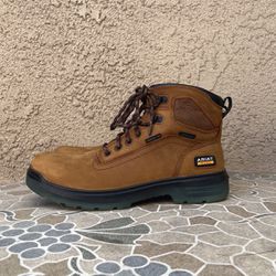 Mens Ariat Work Boots, Waterproof, Composite Toe, Size 10.5