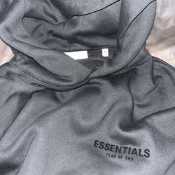 Essentials black hoodie