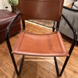 Italian MCM Leather Chair