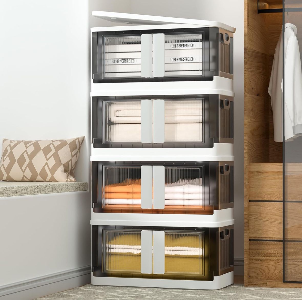 4 Pack Closet Organizers and Storage