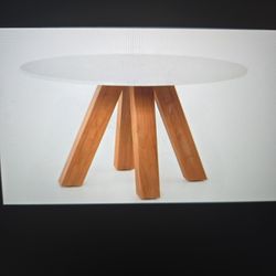 Sanders Outdoor Dining Table 54" MARBLE