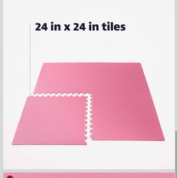 Pink Foam Tiles 3 Sets 