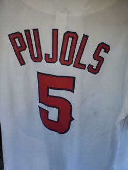 ANGELS BASEBALL ⚾️ FOUNDATION MAJESTIC ALBERT PUJOLS SIZE LARGE JERSEY!only 90 !BETTA HURRY!