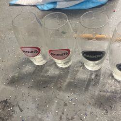 Football Shaped Glass Cups