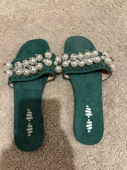 Forest Green Khaadi Flats Size Us 9-9.5