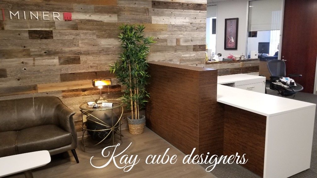 Custom reception desk