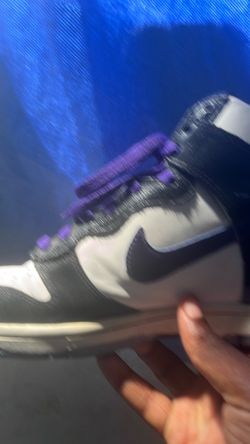 Nike Dunk Low White Black Purple Sneakers