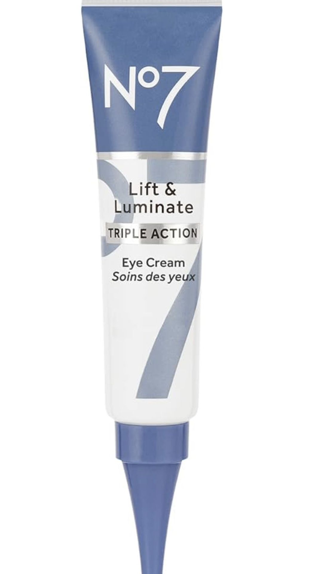 No7 Lift & Luminate Triple Action Eye Cream - Anti-Aging Under Eye Cream for Dark Circles, Puffiness & Wrinkles - Formulated with Vitamin C to Brighte
