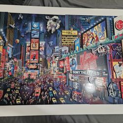 Times Square Painting By Alexander Chen (Romero Britto)