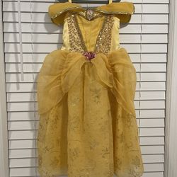 DISNEY Princess Belle Costume, size 5