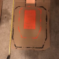 Mobile Modular Target Stand w/ HI-VIZ USPSA/IPSC cardboard target 