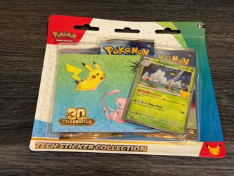 Pokémon 30th celebration tech sticker collection