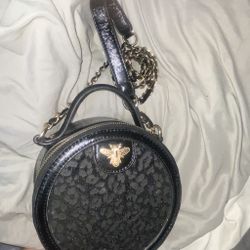 CIRCLE LEATHER HANDBAG ROUND LEATHER PURSE LEATHER ROUND BAG