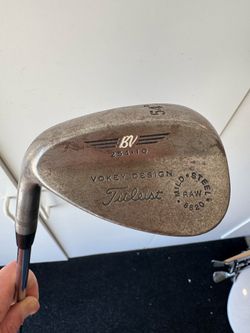 Left handed Titleist Vokey Oil Can raw 58 degree golf wedge