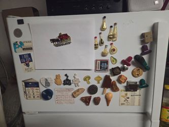 Vintage Retro refrigerator magnet collection