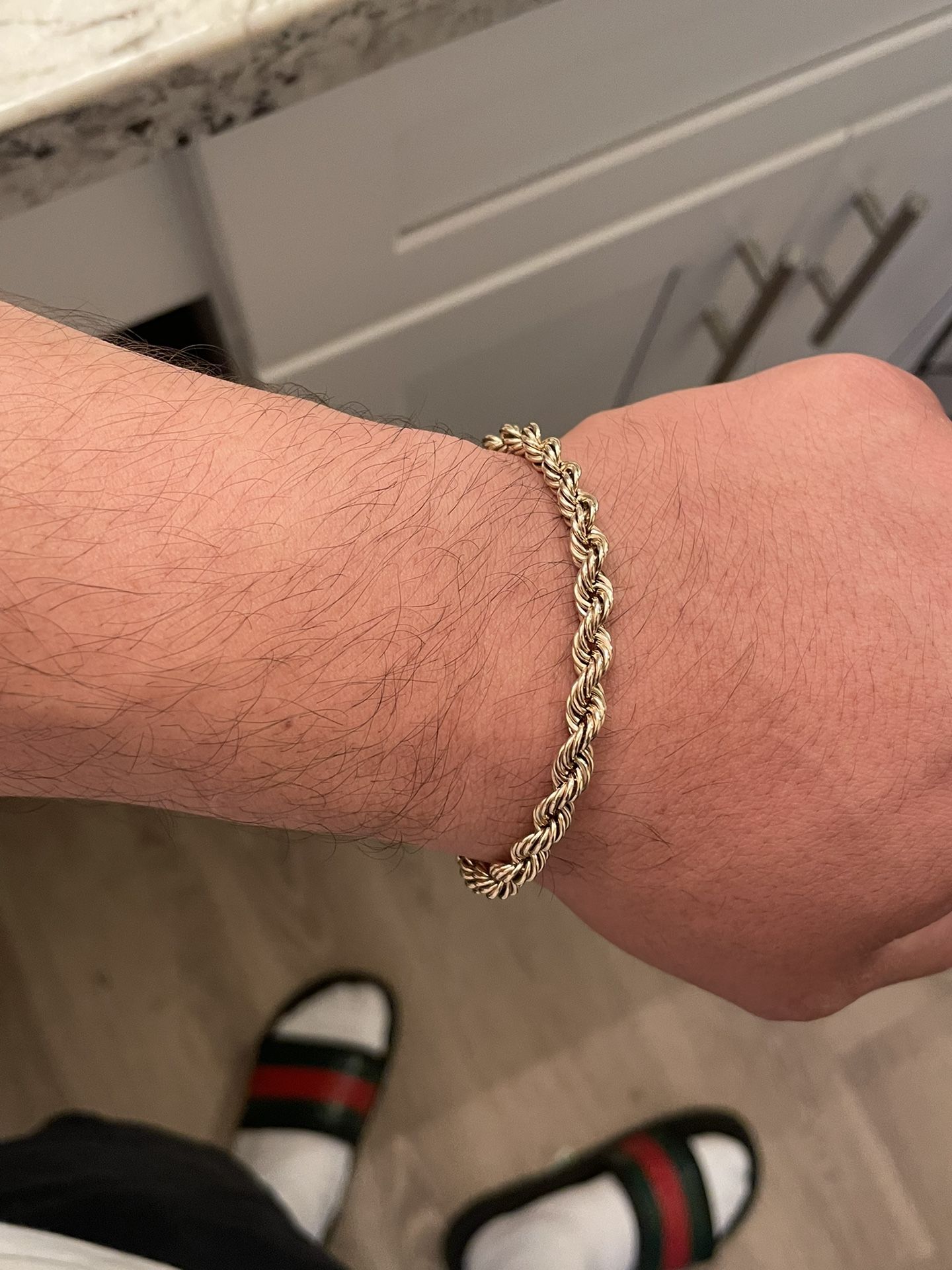 10k Gold Rope Bracelet 