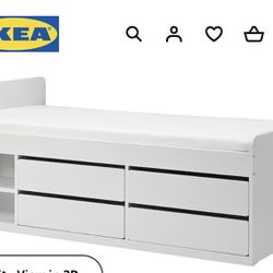 IKEA Twin Bed With Drawers- No Mattress