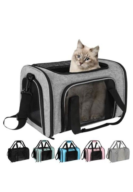 Top tasta Dog Cat Carrier Pet Carriers for Small Medium Large Cats Dogs Carrier Soft Sided Small Puppy Dog Carrier Portable Foldable Airline Approved 