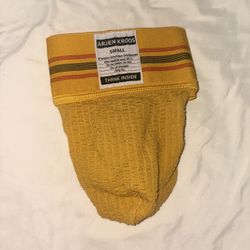 Yellow Jockstrap Size Small