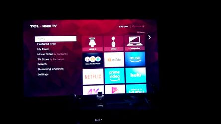 TCL 55 inch TV with built in Roku