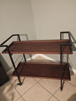Rolling Bar Cart W/ / locking wheels