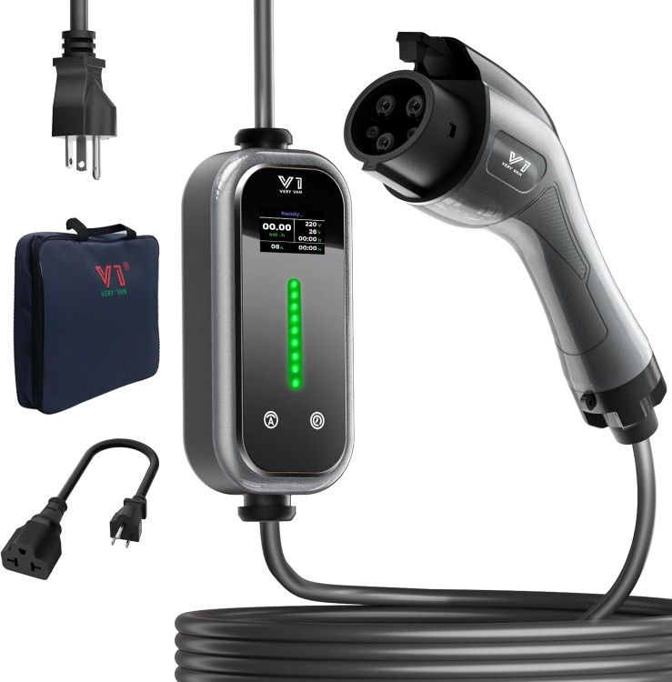 VERY VAN
Level 1&2 Portable EV Charger, 16A Electric Vehicle Charger with 25FT Extension Cable