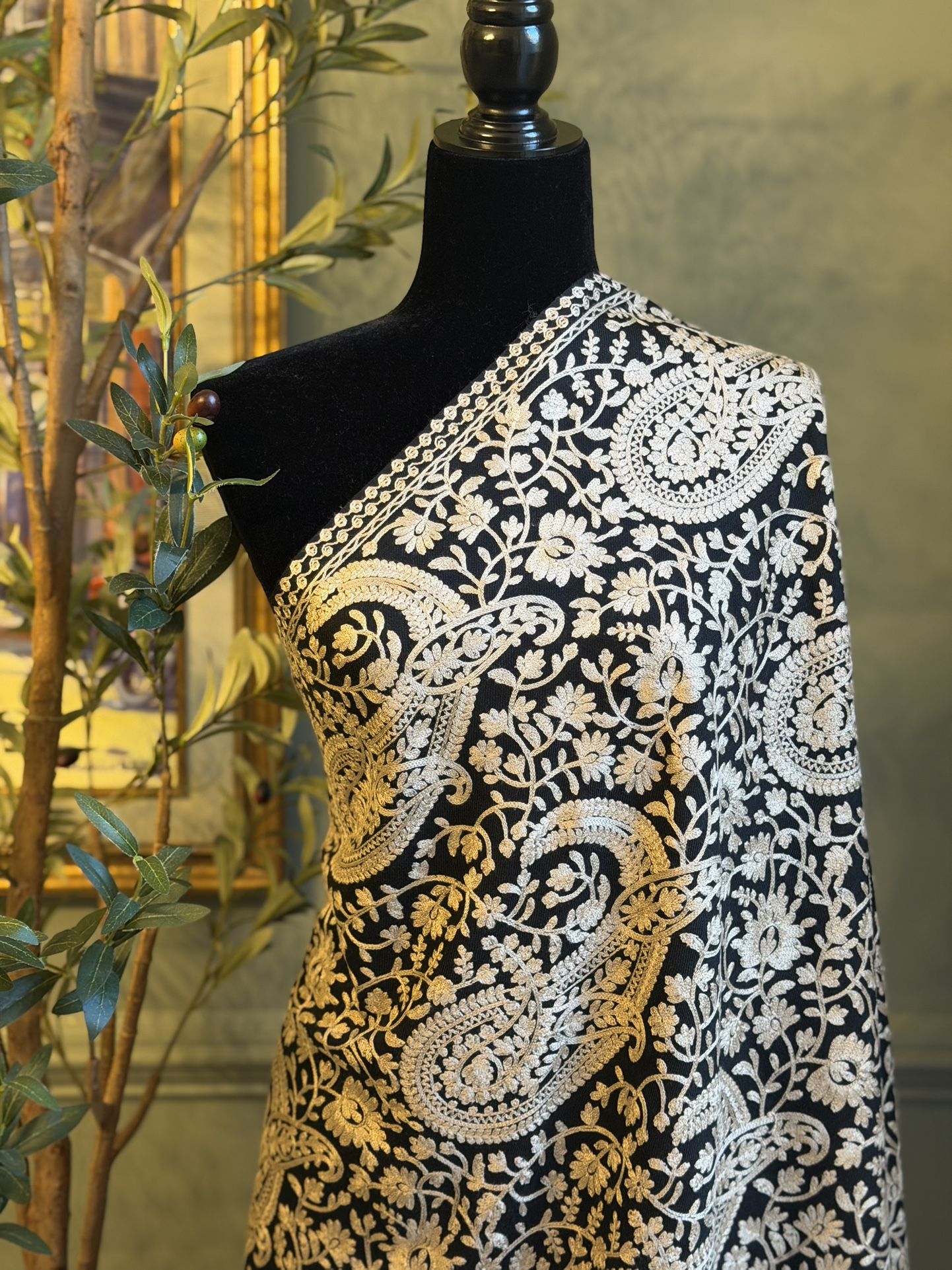 Beautiful Embroidered Shawl In Different Colors