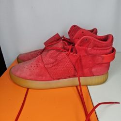 Adidas TUBULAR INVADER MEN'S RED SHOES SIZE 11.5