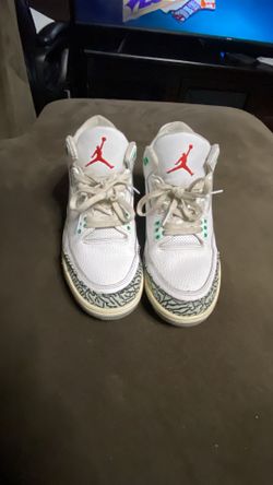 Size 10 Jordan Green And White 