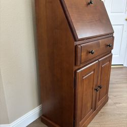 Secretary Desk Solid Wood 23.5” x 28” x 18” 