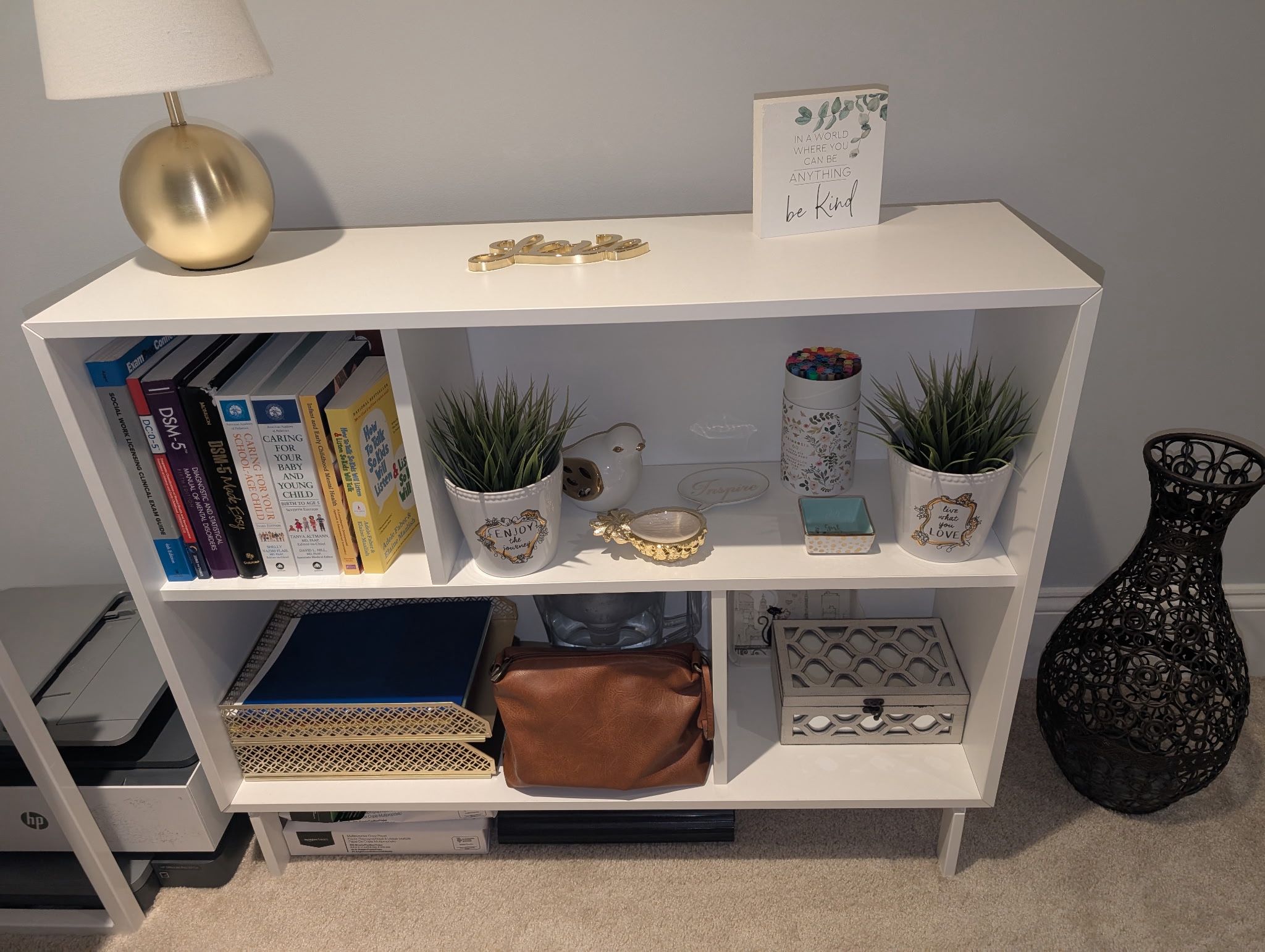 White IKEA Valje Bookshelf