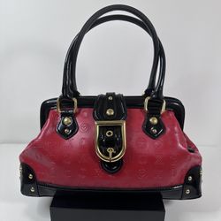 XOXO Red Faux Leather Handbag (Pre-Loved Beauty) 