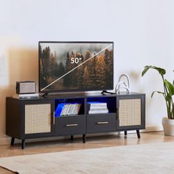 Black TV Stand perfect for 40/50/55/60/65/70 inch TVs.