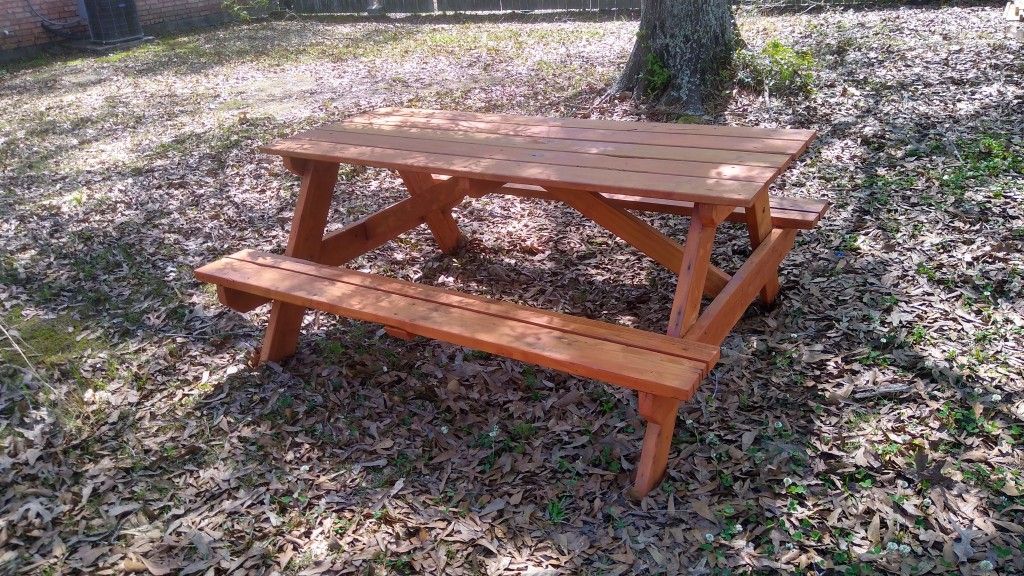 Built To Order Picnic Tables Various Shapes & Sizes & Types