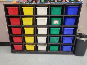 Classroom Playroom 25 Cubbie Storage Solid Wood