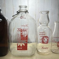 Borden Dairy Milk Bottle Collection.