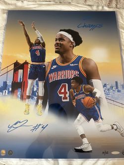 Moses Moody Upper Deck Authenticated Limited Edition Out 22 16x20 Signed 