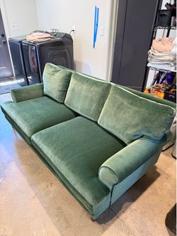 $750 Green Velvet Couch 72” Interior Define