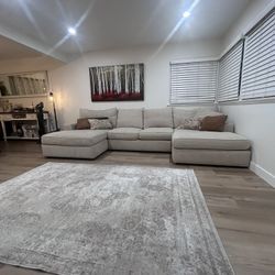 Neutral Beige Light Sand Color Couch 12’ By 6’  