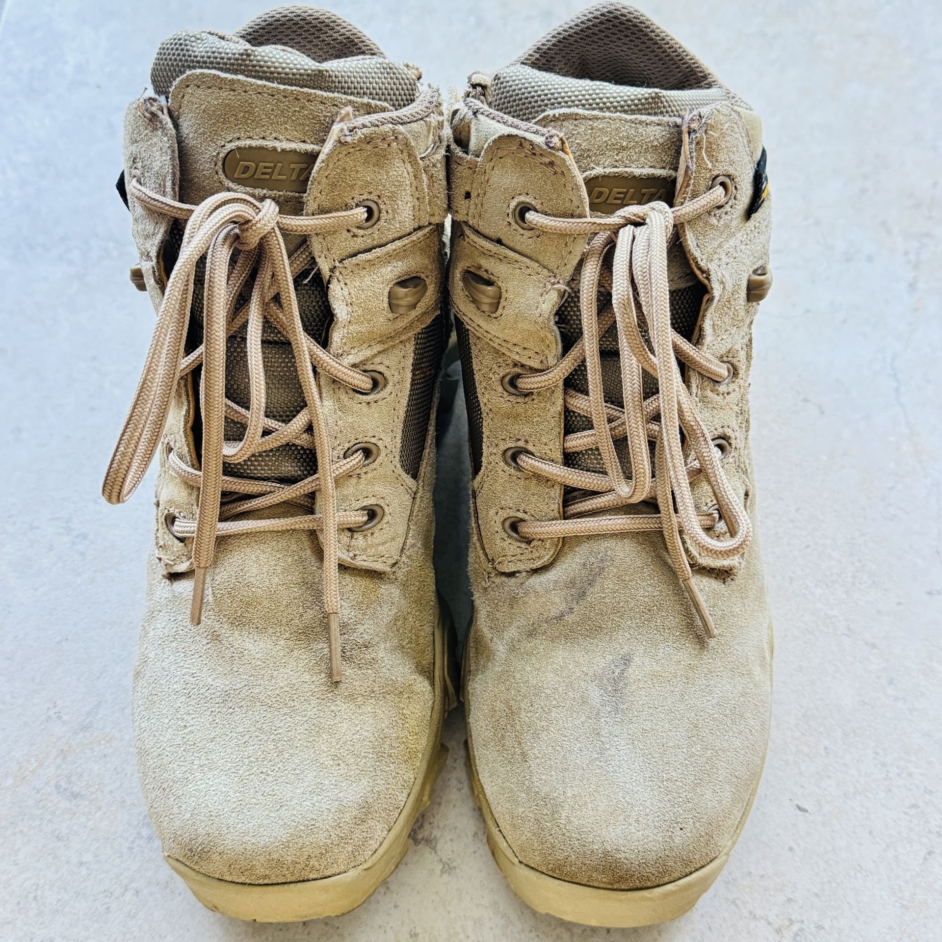 Size 6, DELTA Military Boots For Men's Leather Special Forces Combat Boots