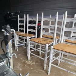 Six Farmhouse Chairs