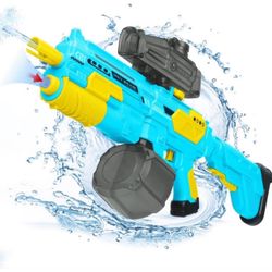 Brandnew Electric Water Gun, Powerful Squirt Gun Toys Up to 32 FT, Automatic Water Absorption Super Water Soaker Gun with High Capacity 1350CC, Double