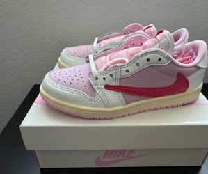 Size 3Y - Travis Scott Tropical Pink PS Jordan 1 Low OG SP