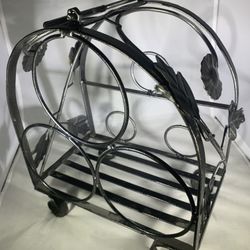 Grape Leaf Metal Wine Rack
