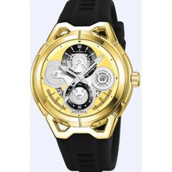 Activa x Invicta ACW9349-009 Men’s Gold Skeleton Watch – New in Box