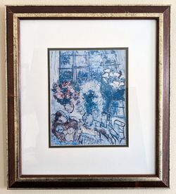 Marc Chagall The White Window Vintage Offset Lithograph w/ COA