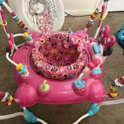 Disney Baby Minnie Mouse Baby Activity Center Jumper For 6-12 Months