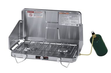 Brinkmann two burner stainless steel propane camping stove NEW